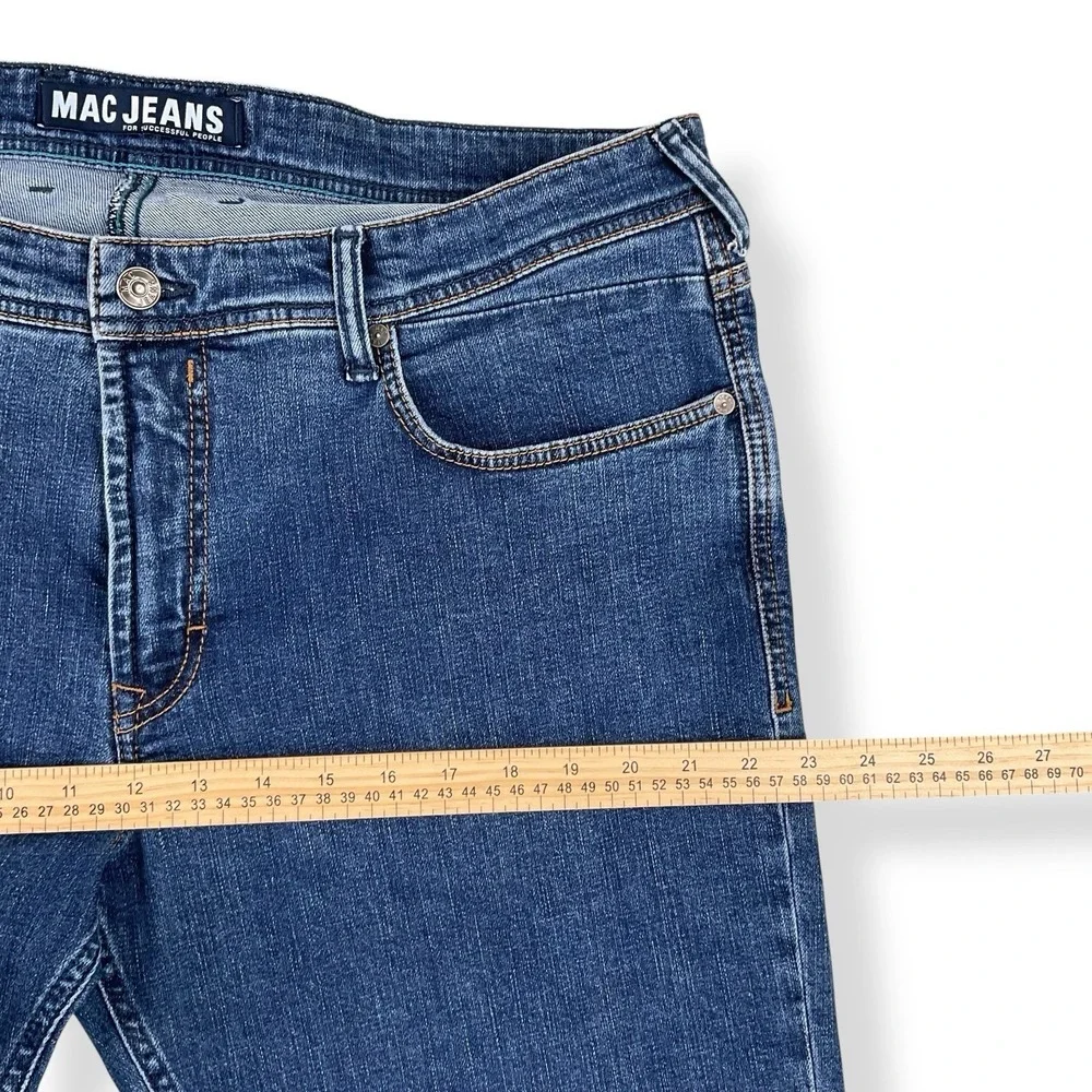 Mac Jeans For Successful People Men 38x34 (ACTUAL 38x32.5) Blue Slim Leg Germany